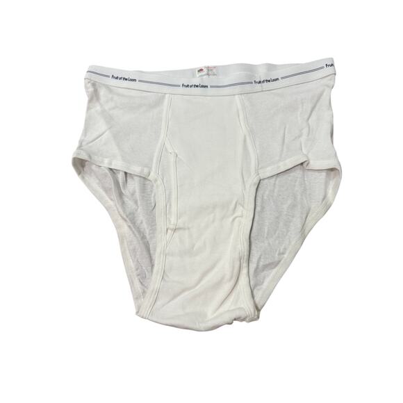 Vintage Fruit Of The Loom Cotton Briefs Underwear Mens Size XL  FTL - Picture 1 of 4